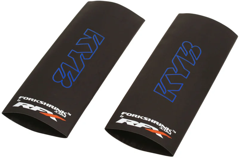 Protector de horquilla superior RFX Race Series Forkshrink con logo KYB - Azul