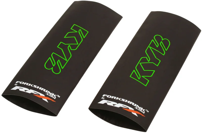 Protector de horquilla superior RFX Race Series Forkshrink con logo KYB - Verde