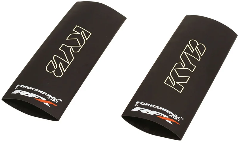 Protector de horquilla superior RFX Race Series Forkshrink con logo KYB - Blanco