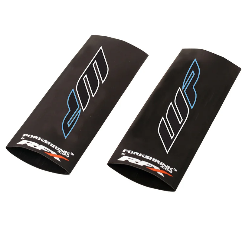 Protector de horquilla superior RFX Race Series Forkshrink con logo WP - Blanco / Azul