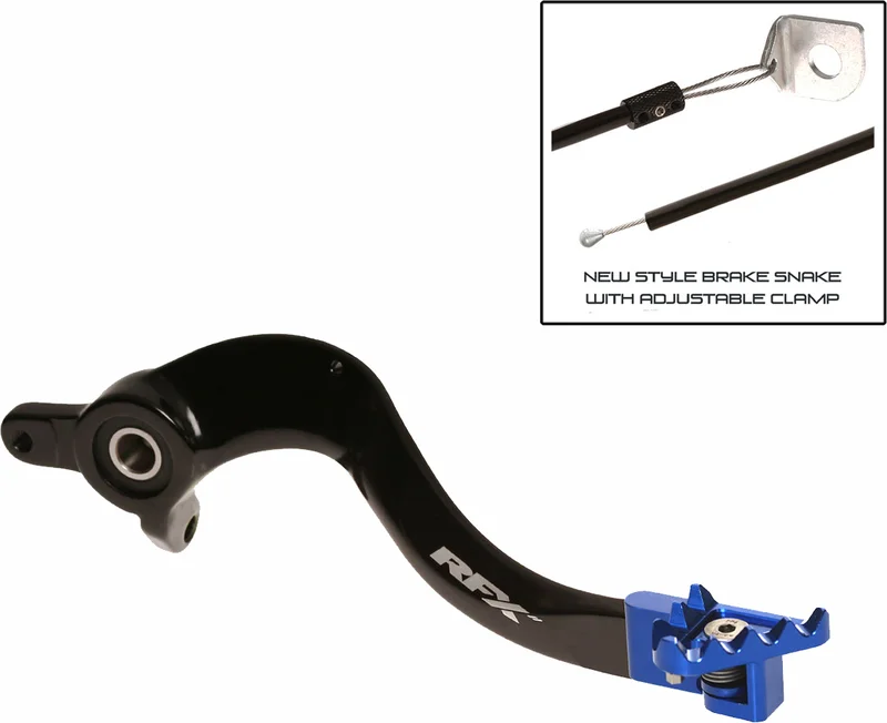 Pedal de freno trasero RFX Pro Series - punta plegable - azul