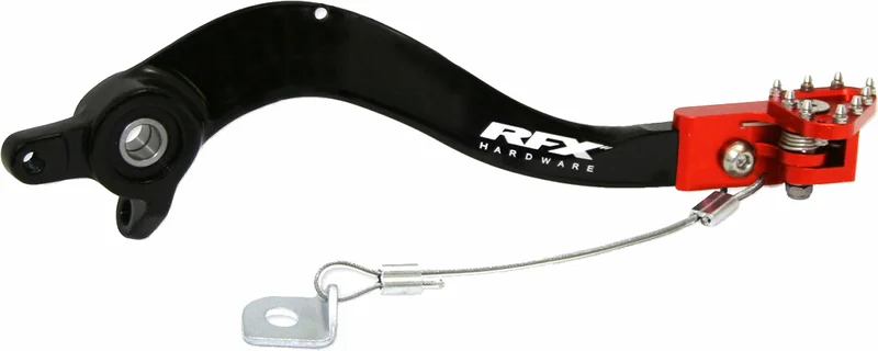 Pedal de freno trasero RFX Pro Series - punta plegable - naranja