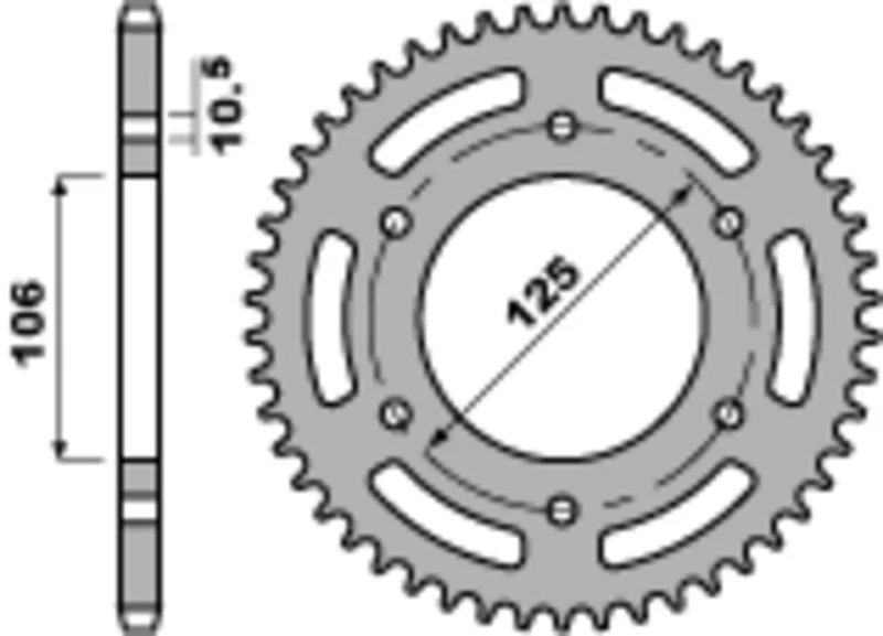 Corona PBR acero C45 estándar 4530 - 520