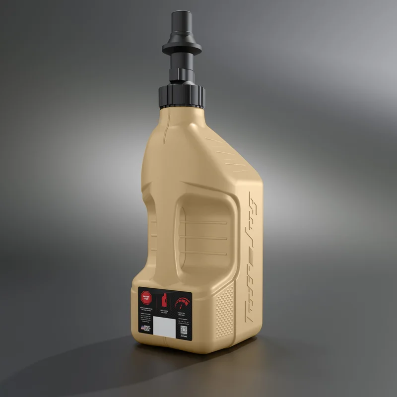 Garrafa de gasolina TUFF JUG beige con tapón Ripper G3 - 2,5G/10L