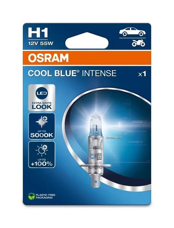 Lámpara OSRAM Cool Blue Intense H1 12V / 55W - 1 ud
