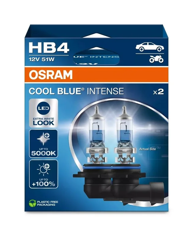 Lámpara OSRAM Cool Blue Intense HB4 12V / 51W - 2 uds