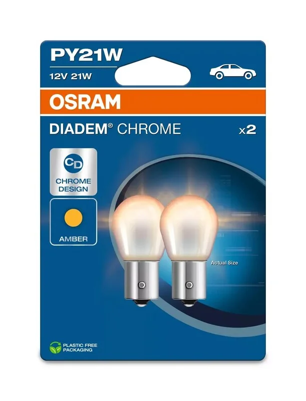 Lámpara OSRAM Diadem PY21W 12V / 21W - 2 uds