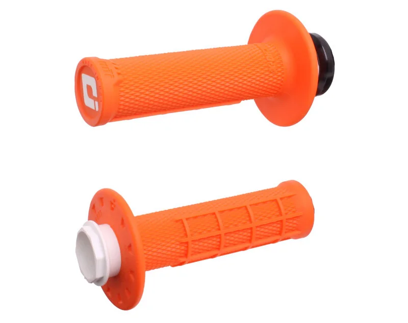 Puños ODI Micro-X Lock-On medio gofrados - Naranja / Negro