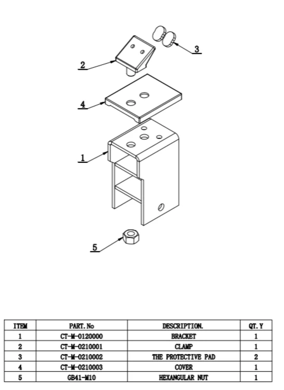 Conjunto de abrazadera BIHR para la máquina de neumáticos