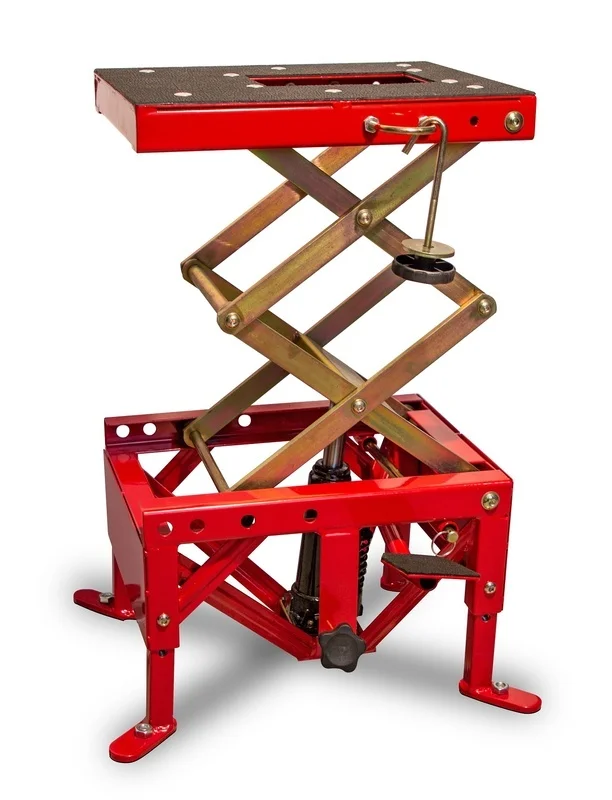 Elevador hidraulico central off road VECTOR rojo (ruedas no incluidas)