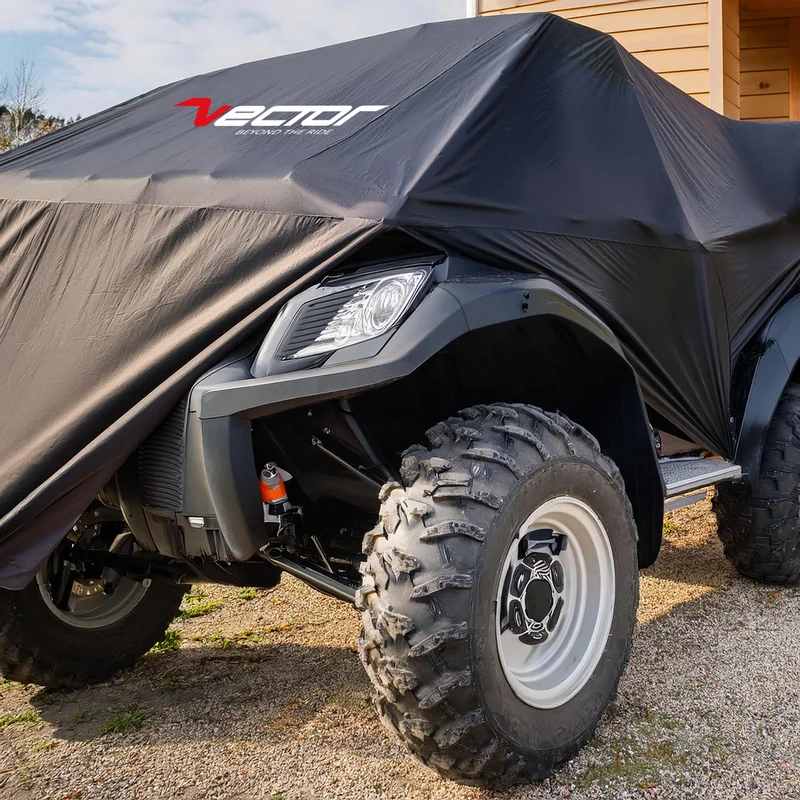 Funda de protección exterior VECTOR para ATV / Quad - Negro - M