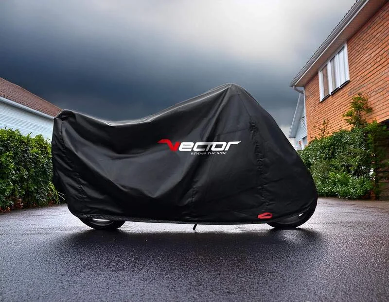 Funda de moto para interior/exterior VECTOR H2O para Moto/Scooter - Negro - S