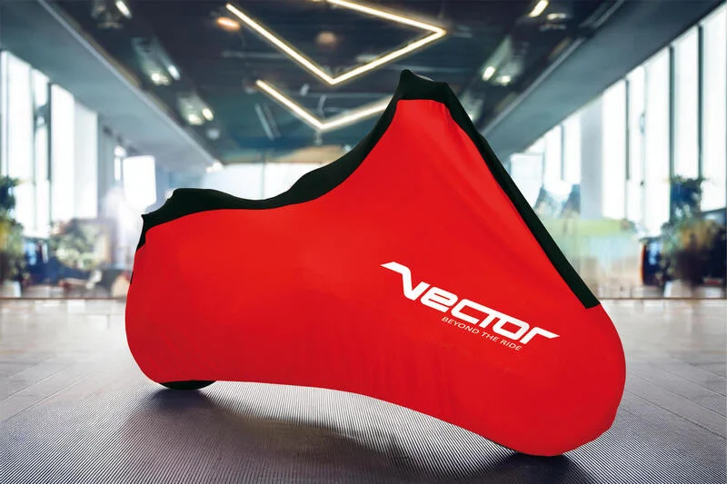 Funda de moto para interior VECTOR Stretch para moto/scooter - Rojo - M