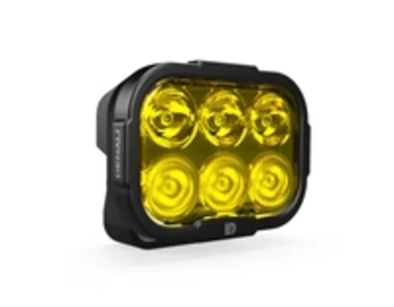 Luz de carretera DENALI DL6 Hybrid Driving - Lente amarilla