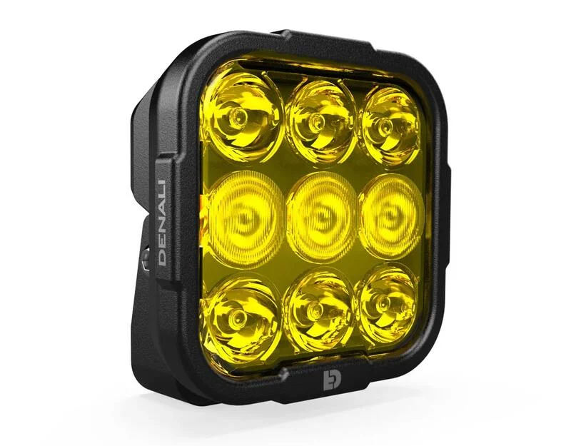 Luz de carretera DENALI DL9 Hybrid Driving - Lente amarilla