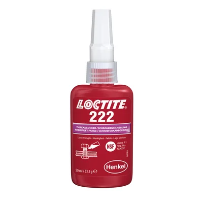 Fijador de roscas de baja resistencia LOCTITE 222 50ML