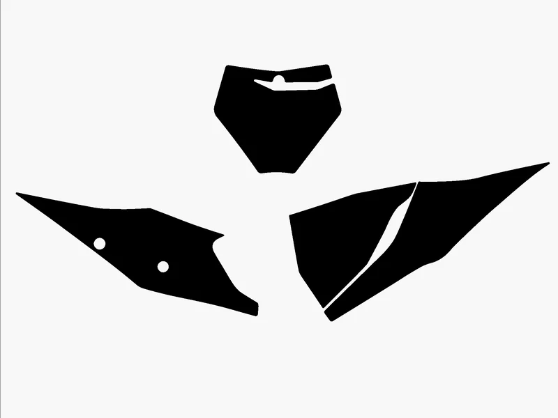 Juego adhesivos porta números BLACKBIRD