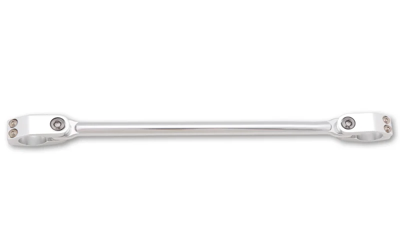 HIGHSIDER pro Cross-Bar Handlebar Brace Silver Two-piece Clamps