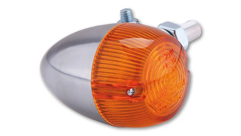 Intermitente HIGHSIDER smart Bullet Light 1 - cristal naranja - homologado E - 1 pieza