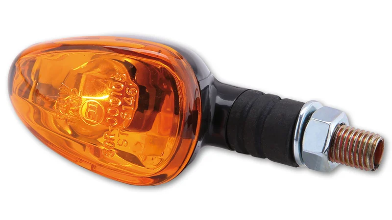 Intermitente HIGHSIDER smart Little Duke Mini - cristal naranja - homologado E - Pareja