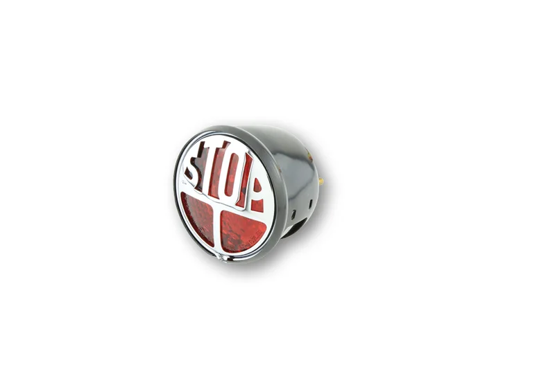 Piloto trasero LED HIGHSIDER smart Stop - cristal rojo - homologado E - 1 pieza