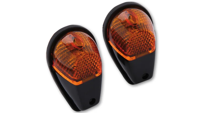Intermitente de carenado HIGHSIDER smart - cristal naranja - homologado E - Pareja