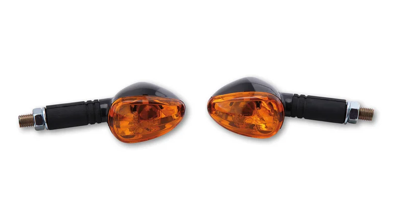 Intermitente HIGHSIDER smart Little Duke - cristal naranja - homologado E - Pareja