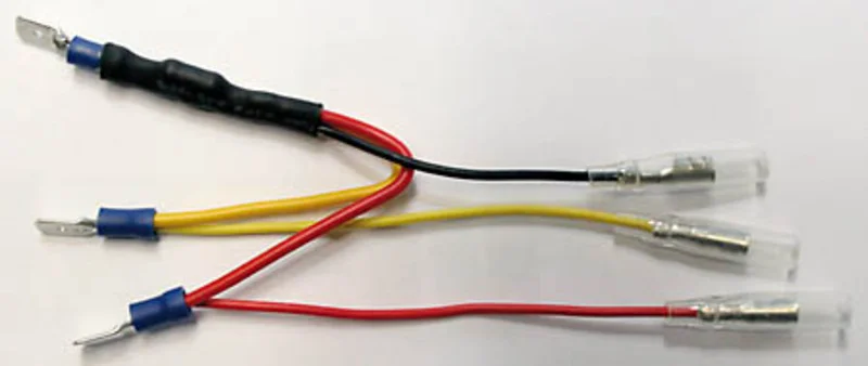 Resistencia HIGHSIDER smart - con adaptador de cable para piloto trasero LED - conector plano 6.3 mm