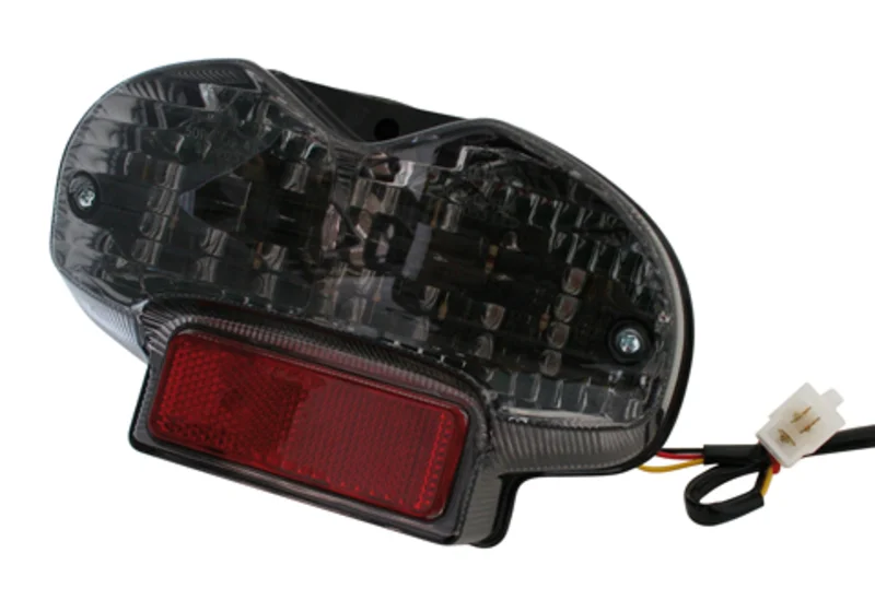 Piloto trasero LED HIGHSIDER smart estilo Suzuki - cristal ahumado - homologado E - 1 pieza