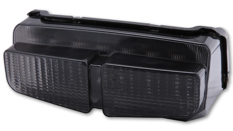 Piloto trasero LED HIGHSIDER smart estilo Yamaha - cristal ahumado - homologado E - 1 pieza
