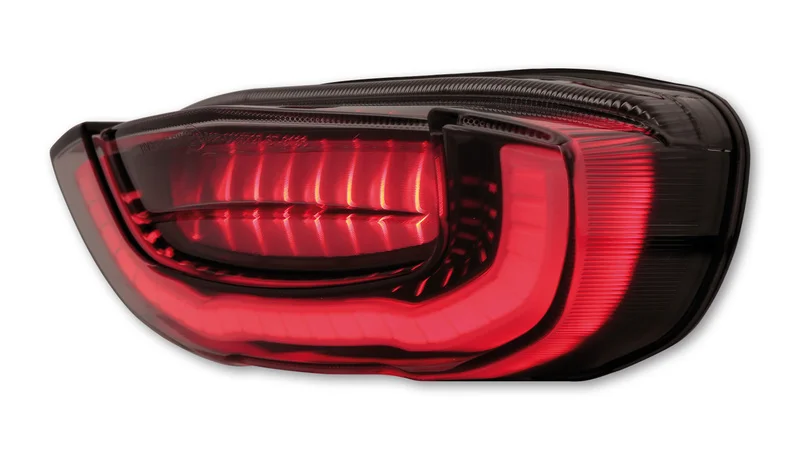 Piloto trasero LED HIGHSIDER smart estilo Honda - cristal ahumado - homologado E - 1 pieza