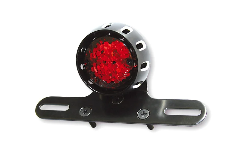 Piloto trasero LED HIGHSIDER smart Miles - cristal rojo - homologado E - 1 pieza