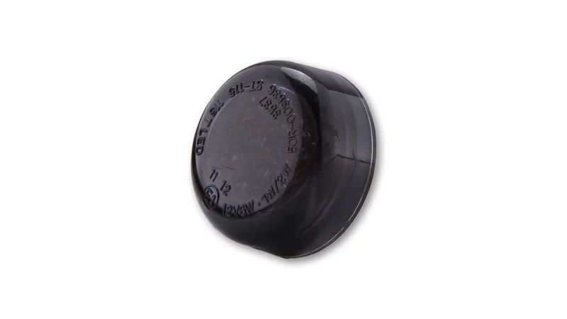 Piloto trasero LED HIGHSIDER smart Micro Disc - cristal ahumado - homologado E - 1 pieza