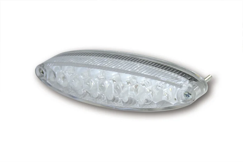 Piloto trasero LED HIGHSIDER smart Number1 con luz de matrícula - transparente - 1 pieza