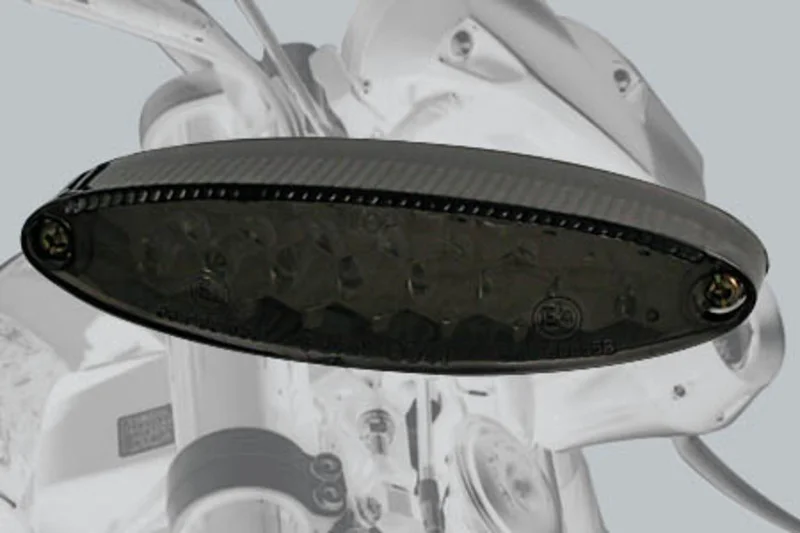 Piloto trasero LED HIGHSIDER smart Number1 con luz de matrícula - ahumado - 1 pieza