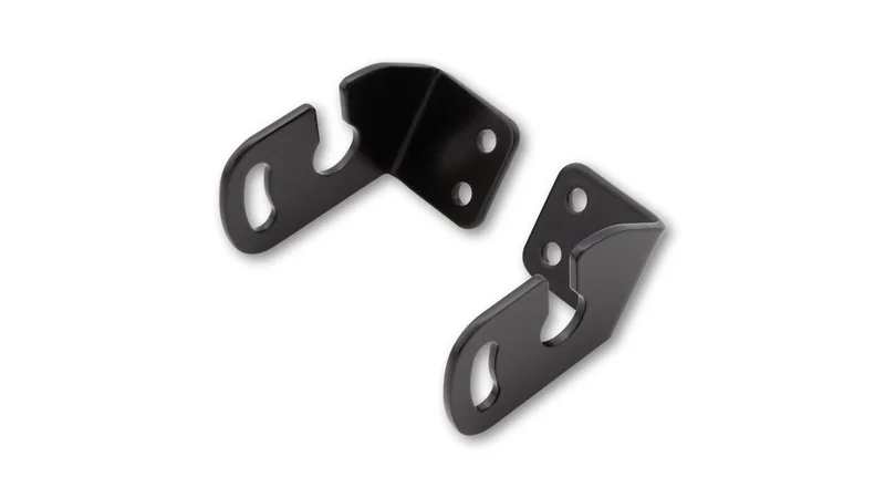 Adaptador para intermitentes HIGHSIDER pro original - para portamatrículas - Aprilia/BMW/Triumph/Yamaha - negro - Pareja