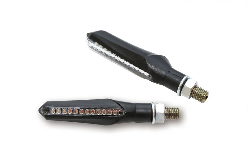 Intermitente secuencial LED HIGHSIDER smart Run - cristal ahumado - homologado E - Pareja