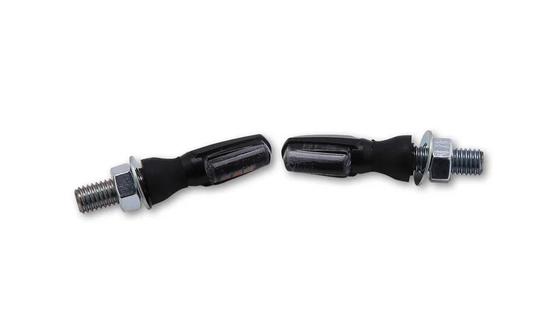 Intermitente/luz de posición LED HIGHSIDER smart Spark 2in1 - cristal ahumado - homologado E - Pareja