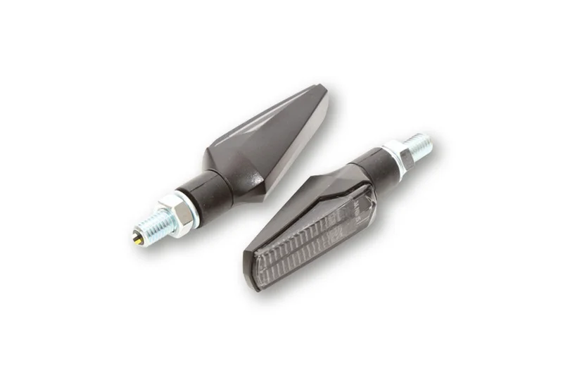 Intermitente LED HIGHSIDER smart Fineline - cristal ahumado - homologado E - Pareja