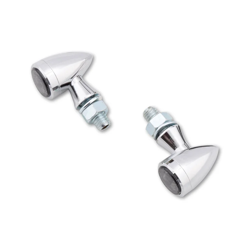 Piloto trasero/intermitente LED HIGHSIDER smart Sixteen Bullet 3in1 - cristal ahumado - homologado E - Pareja