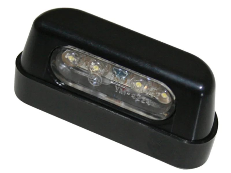 Luz de matrícula LED HIGHSIDER smart plástico ABS - negro - 1 pieza
