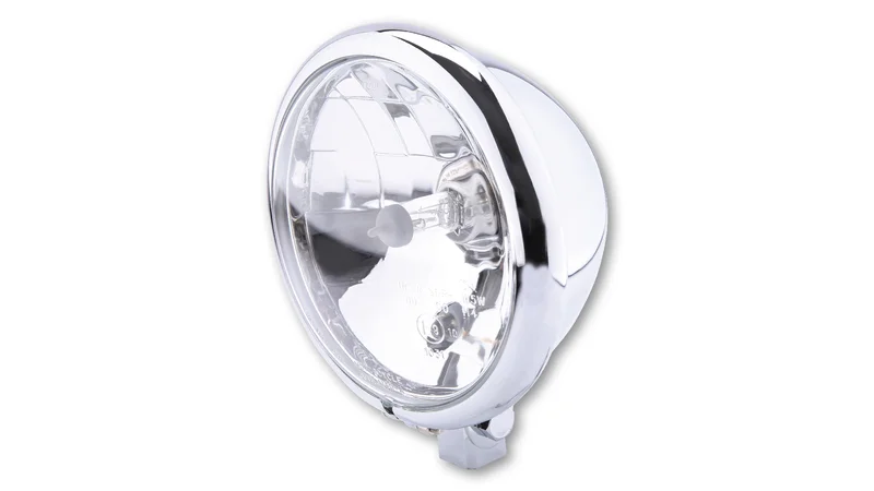 Faro delantero HIGHSIDER smart Bates Style - 5 3/4 inch - cromado - 1 pieza
