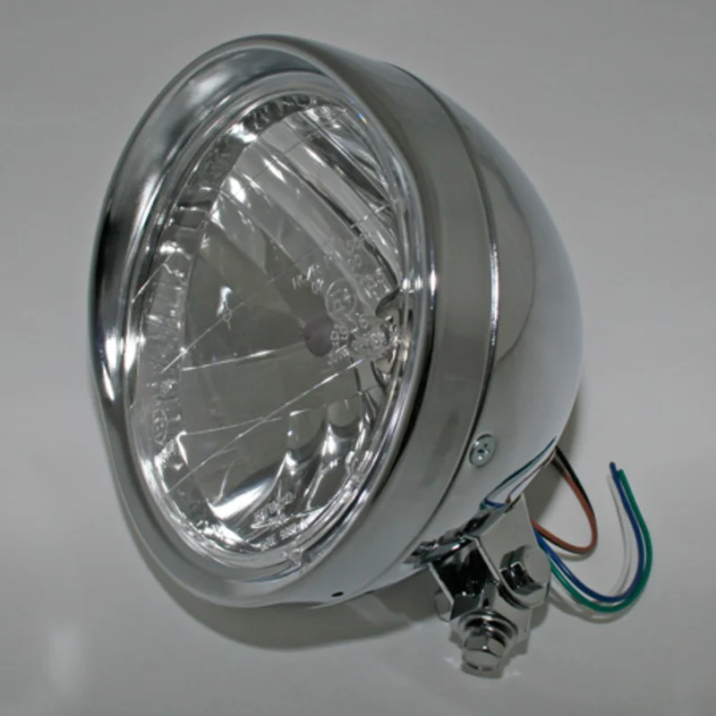 Faro delantero HIGHSIDER smart Cruiser - 6 1/2 inch - cromado - 1 pieza