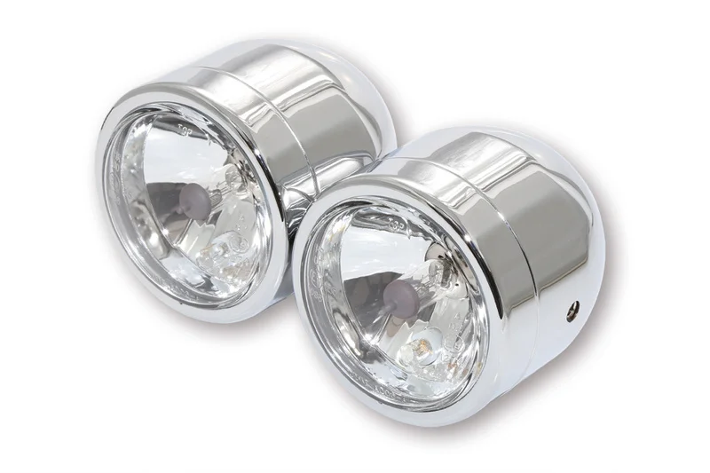 Faros delanteros (3-1/2") HIGHSIDER smart - cromado - Pareja