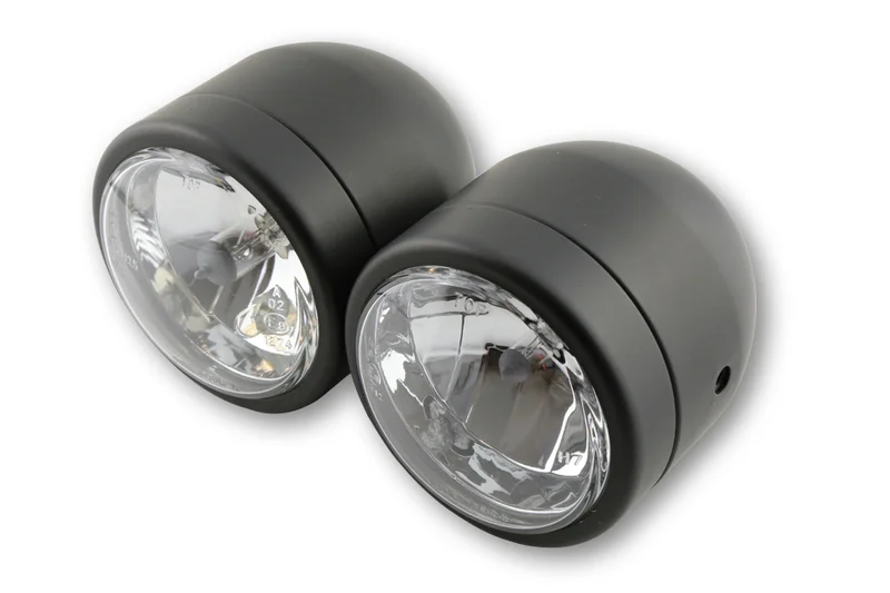Faro delantero (3-1/2")+ soporte HIGHSIDER smart - negro - Pareja