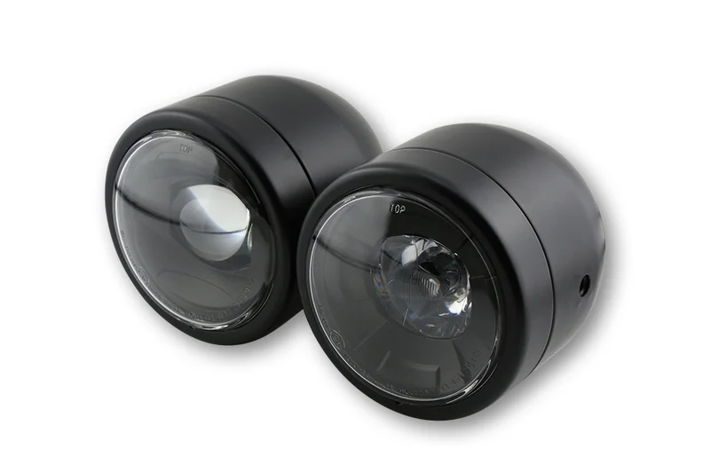 Faro delantero LED HIGHSIDER smart Twin (3-1/2") - negro - 1 pieza
