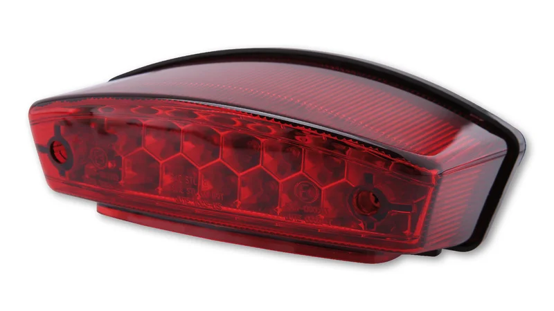 Piloto trasero LED HIGHSIDER smart Monster - cristal rojo - homologado E - 1 pieza