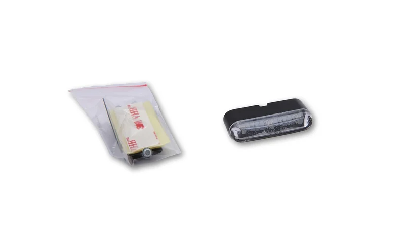 Piloto trasero HIGHSIDER smart Tri-LED con soporte y lámina adhesiva 12V
