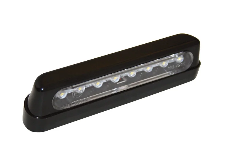 Luz de matrícula LED HIGHSIDER smart plástico ABS - larga - negro/ahumado - 1 pieza