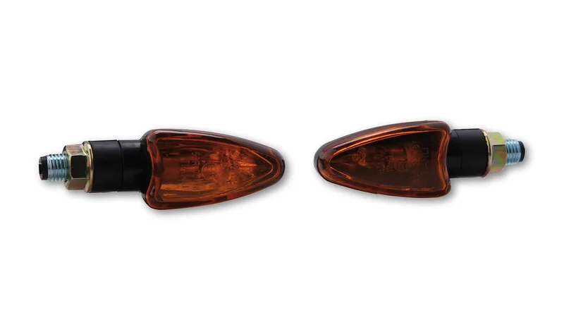 Intermitente HIGHSIDER smart Arrow Mini - cristal naranja - homologado E - Pareja